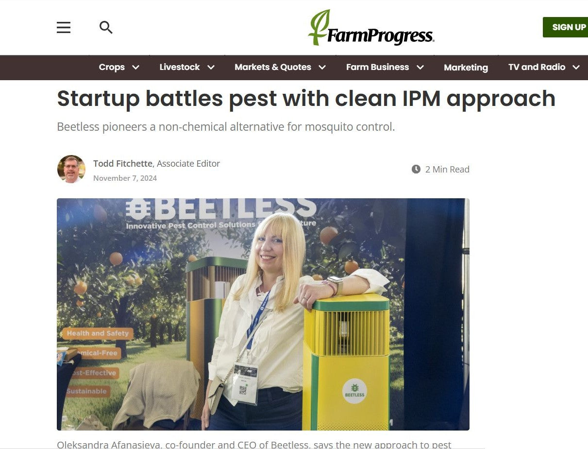 FarmProgress: Startup battles pest with clean IPM approach