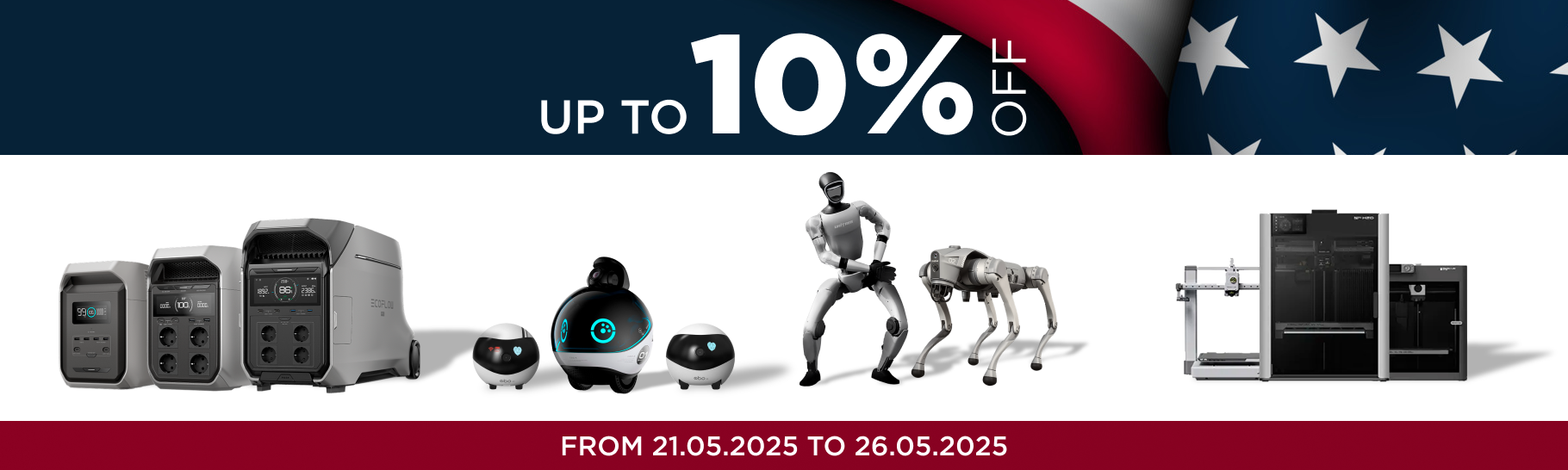 Get up to 10% off in honor of Memorial Day